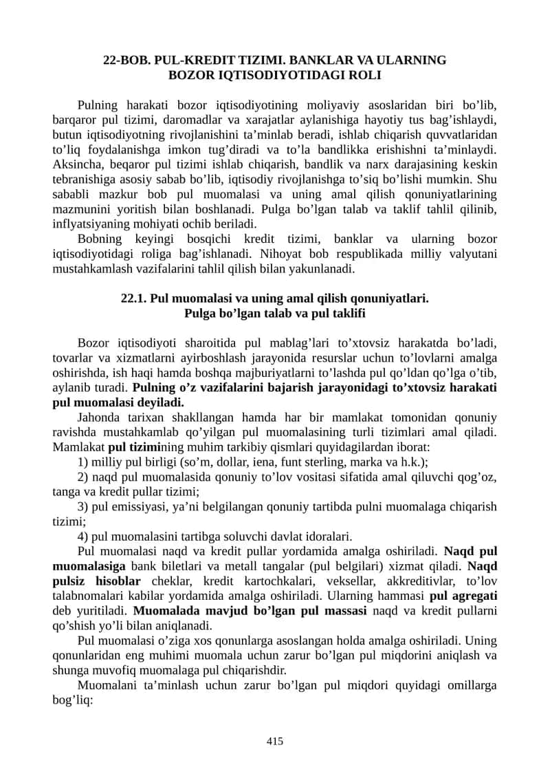 PUL-KREDIT TIZIMI 1