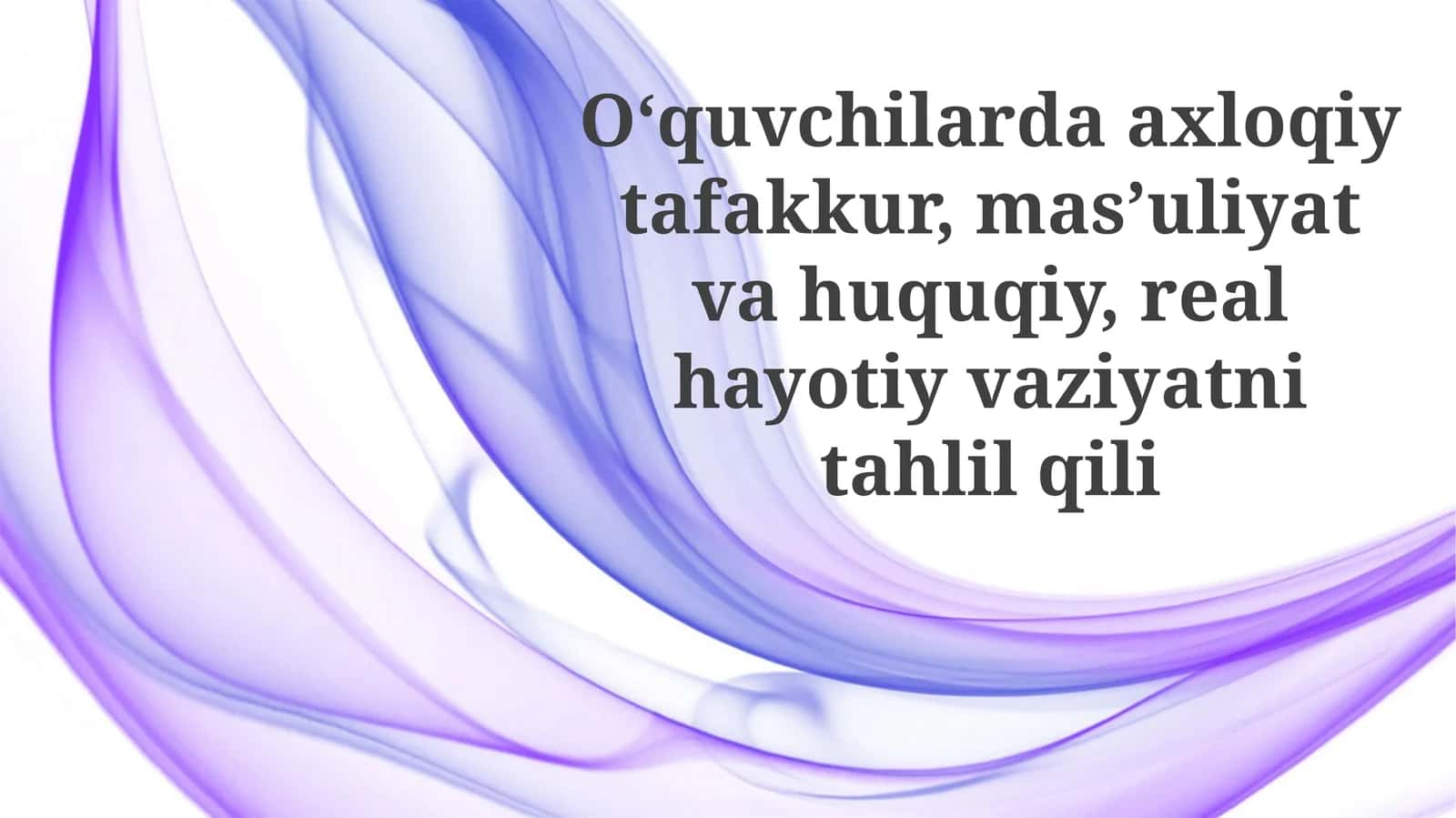 Mas'uliyat va Huquqiy Vaziyat Tahlili 1