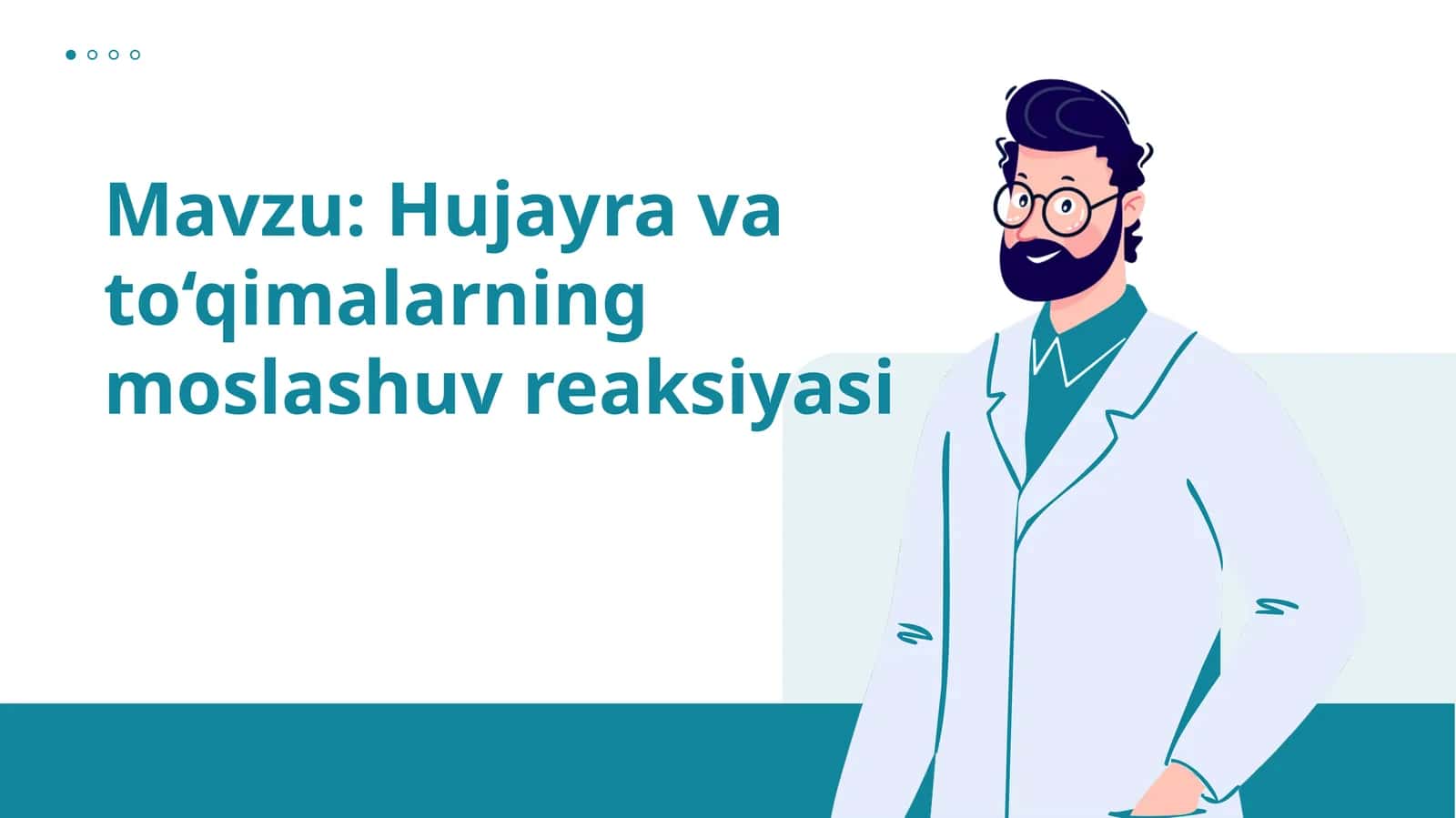 Hujayra va toʻqimalarning moslashuv reaksiyasi 1