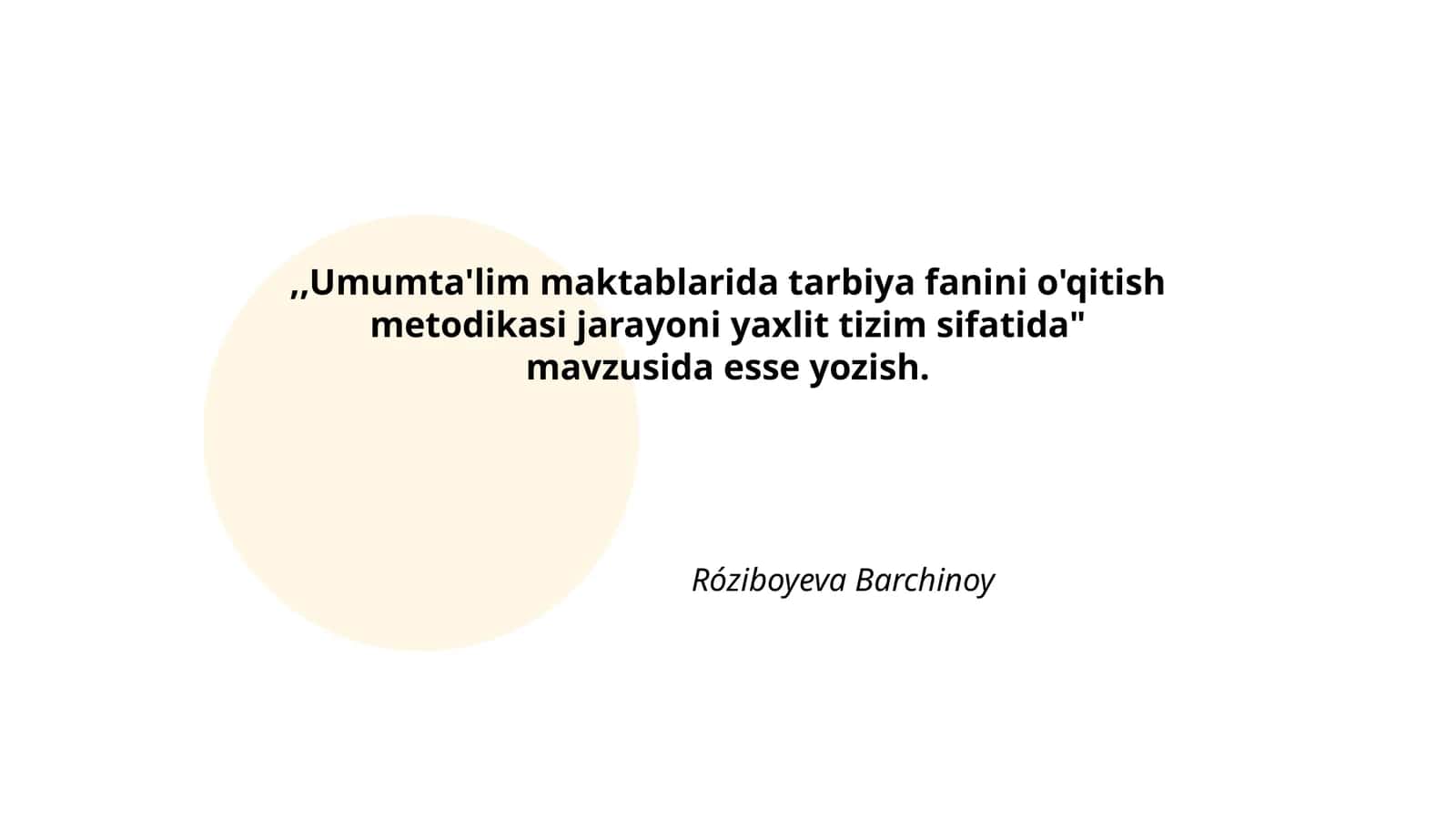 Umumta'lim maktablarida tarbiya fanini o'qitish metodikasi jarayoni yaxlit tizim sifatida 1