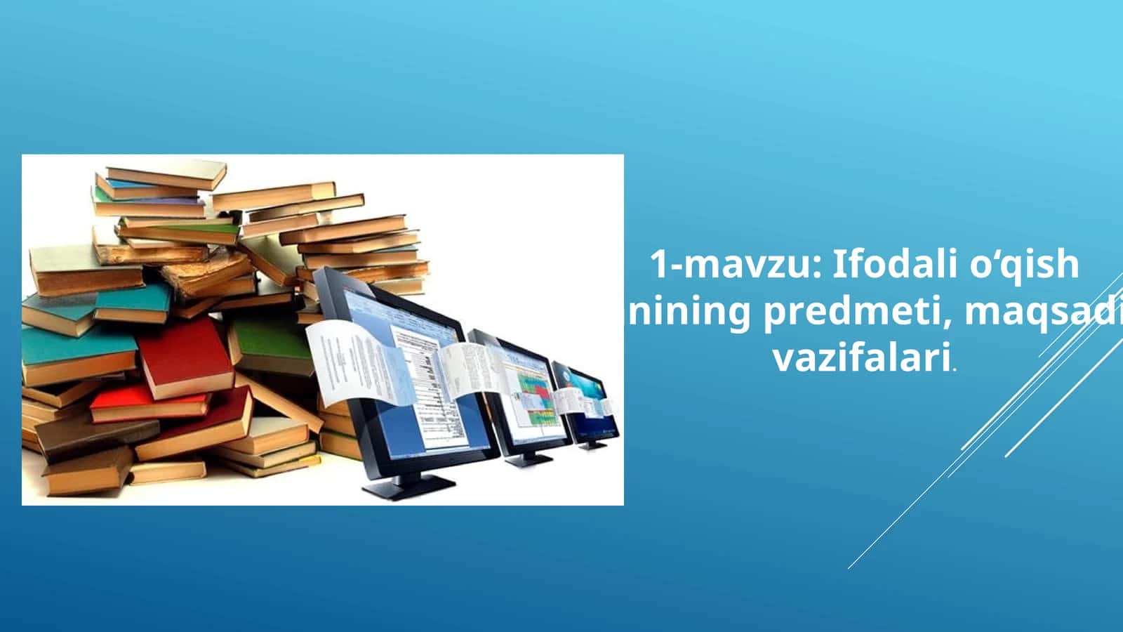 Ifodali o‘qish fanining prеdmеti, maqsadi, vazifalari 1