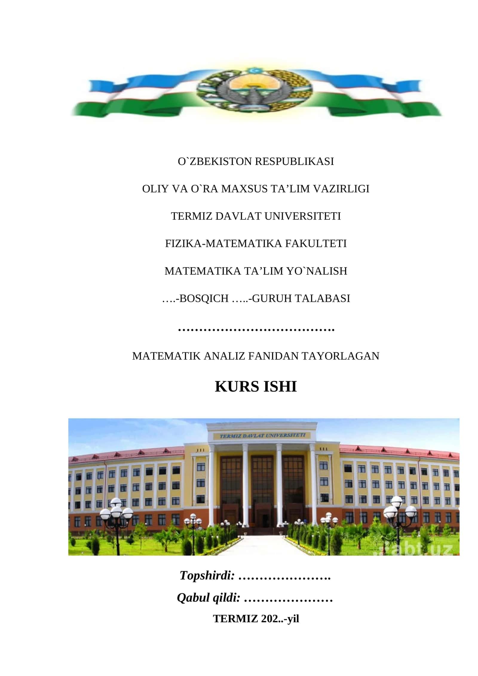 Gamma va Betta funksiyalar. 1
