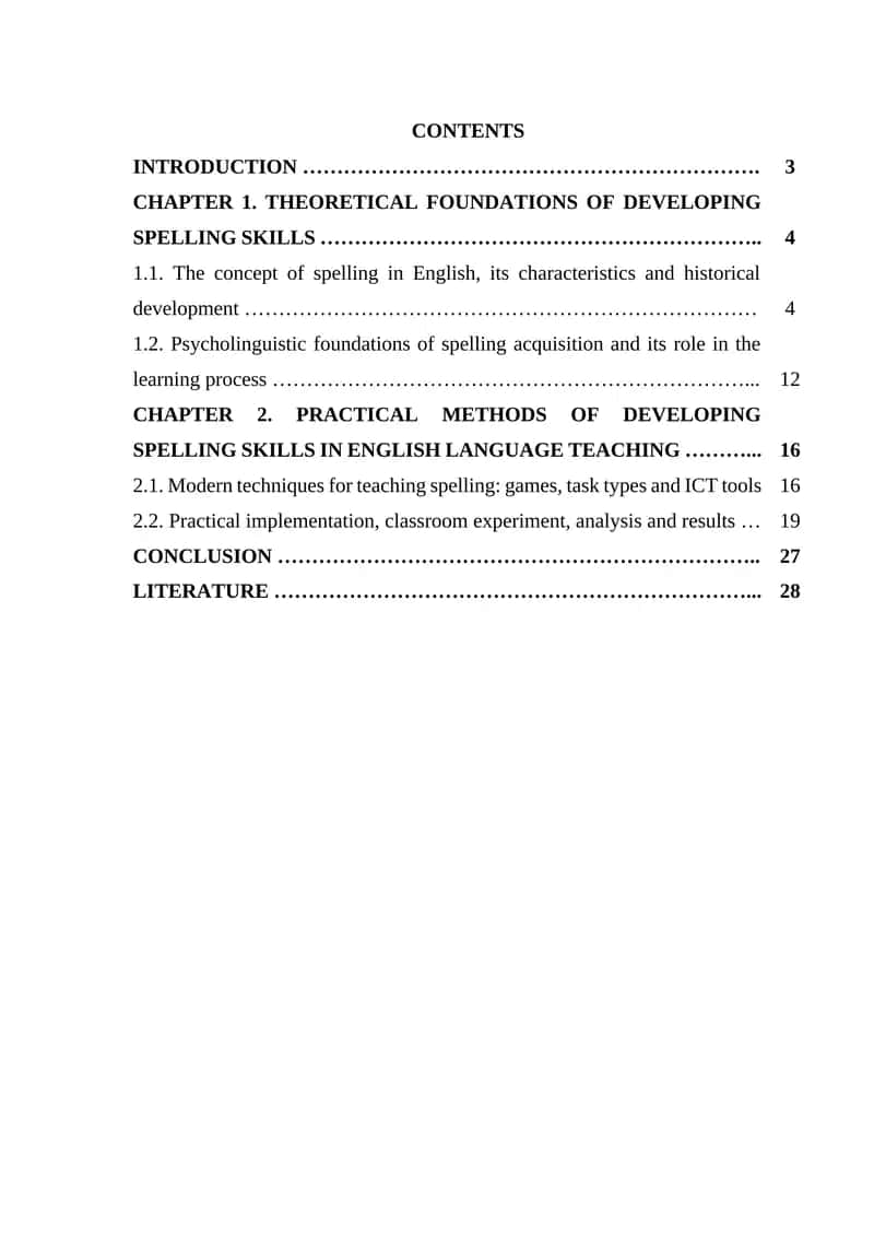Developing Spelling Skills in English Language Teaching 1