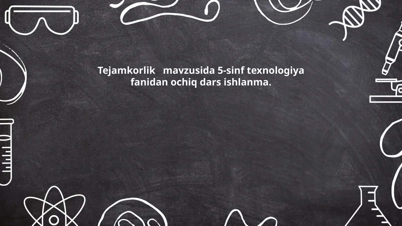 Tejamkorlik 1