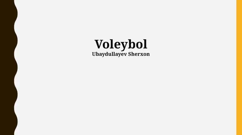 Voleybol 1