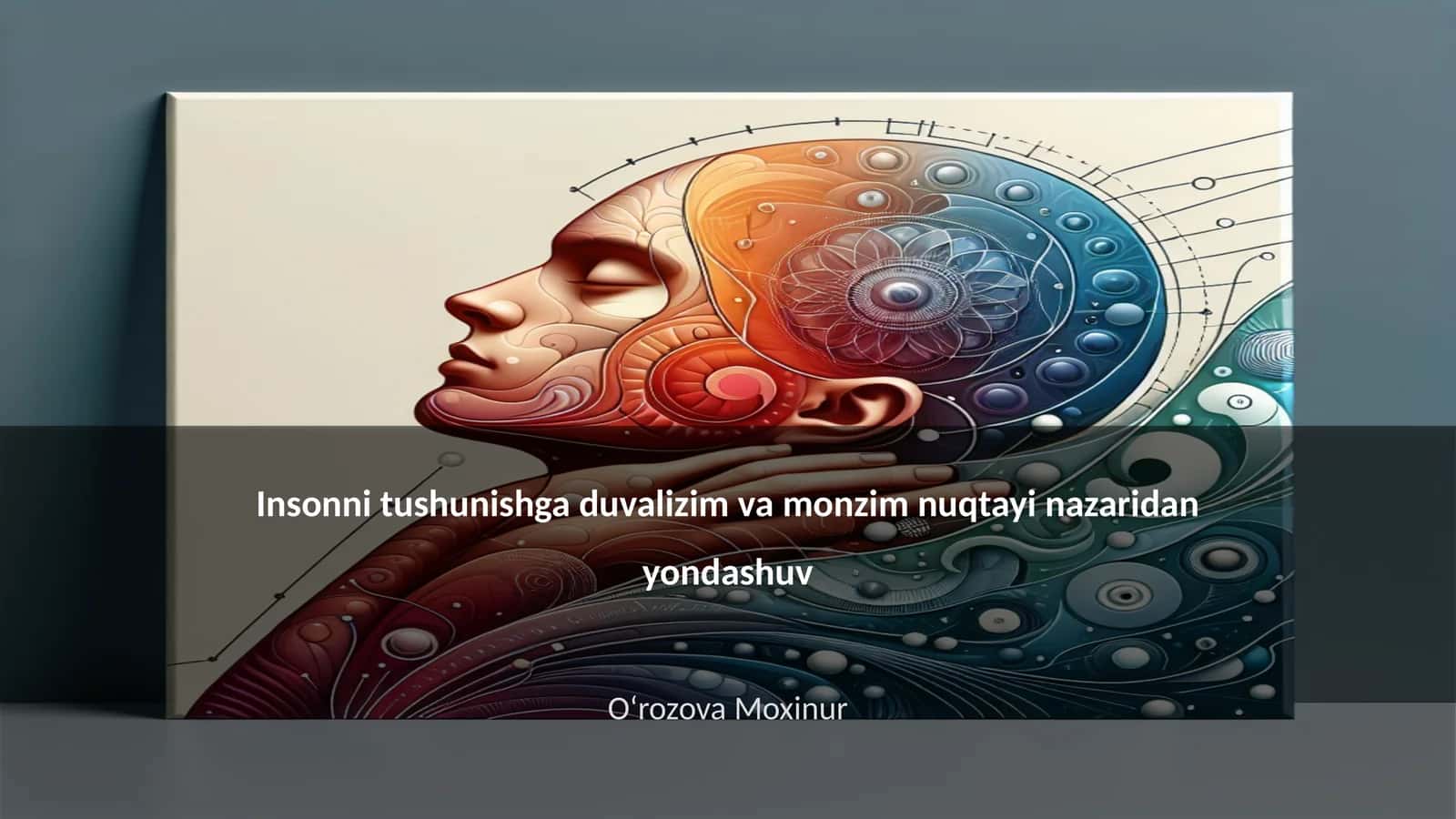 Insonni tushunishga duvalizim va monzim nuqtayi nazaridan yondashuv 1