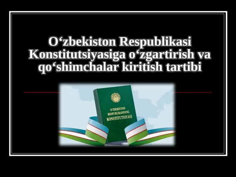O'zbekiston Respublikasi Konstitutsiyasi 1