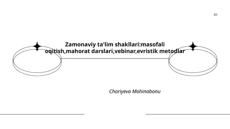 Zamonaviy ta'lim shakllari 1