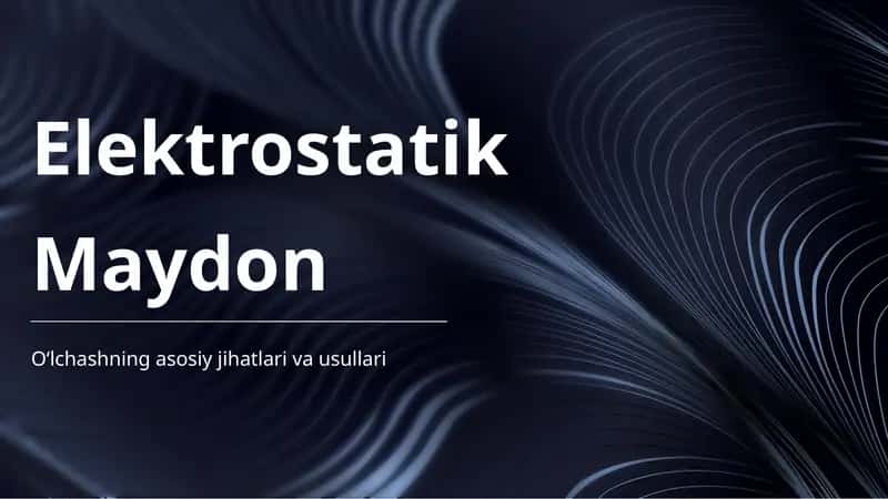 Elektrostatik Maydon 1
