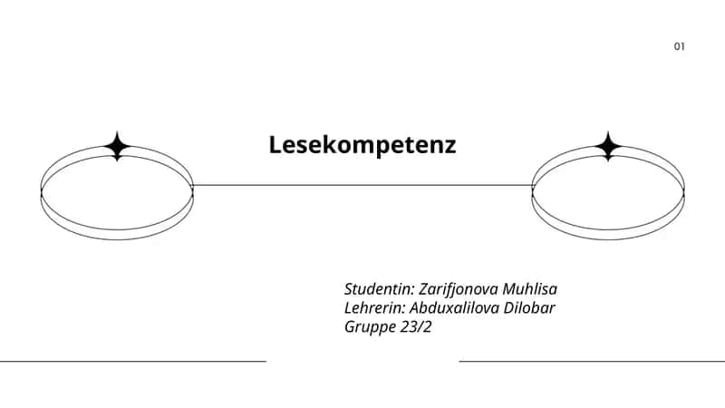 Lesekompetenz 1