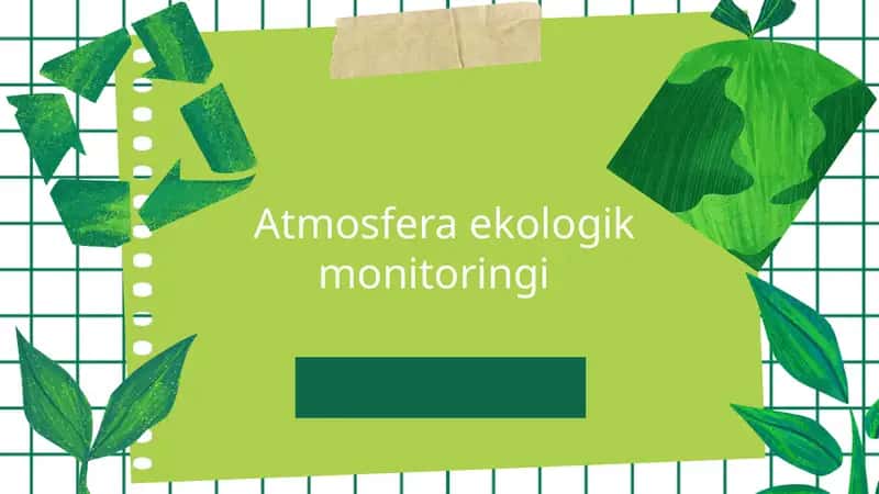 Atmosfera ekologik monitoringi 1