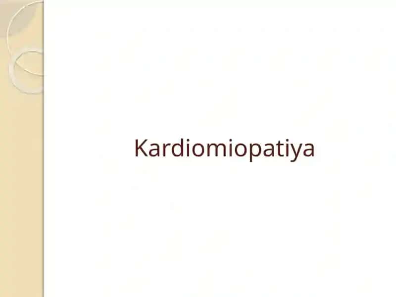Kardiomiopatiya