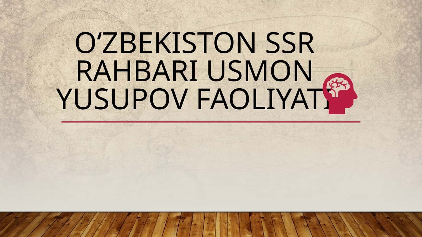 Oʻzbekiston ssr rahbari Usmon Yusupov faoliyati 1