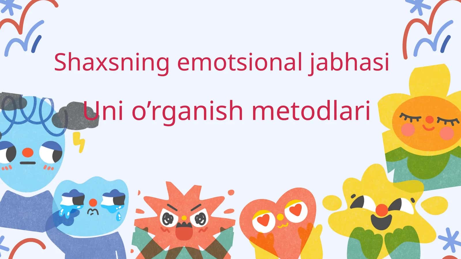 Shaxsning emotsional jabhasi.Uni o'rganish metodlari 1