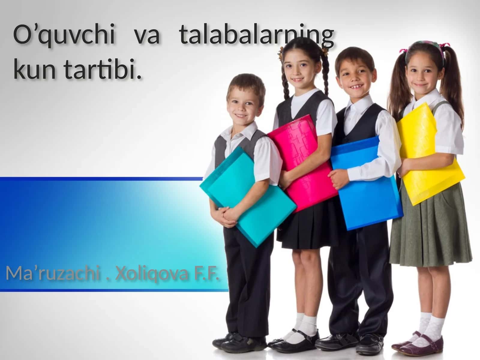 O’quvchi va talabalarning kun tartibi 1