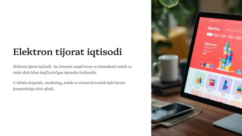 Elektron Tijorat Iqtisodi 1