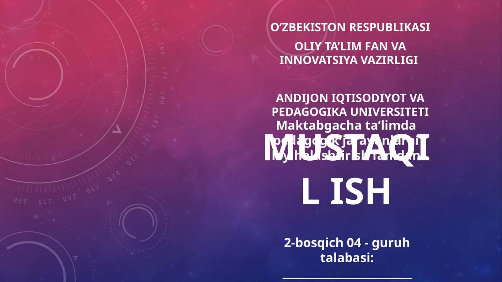 Go‘daklik davrida psixik rivojlainish 1