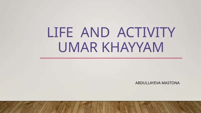 Omar Khayyam 1