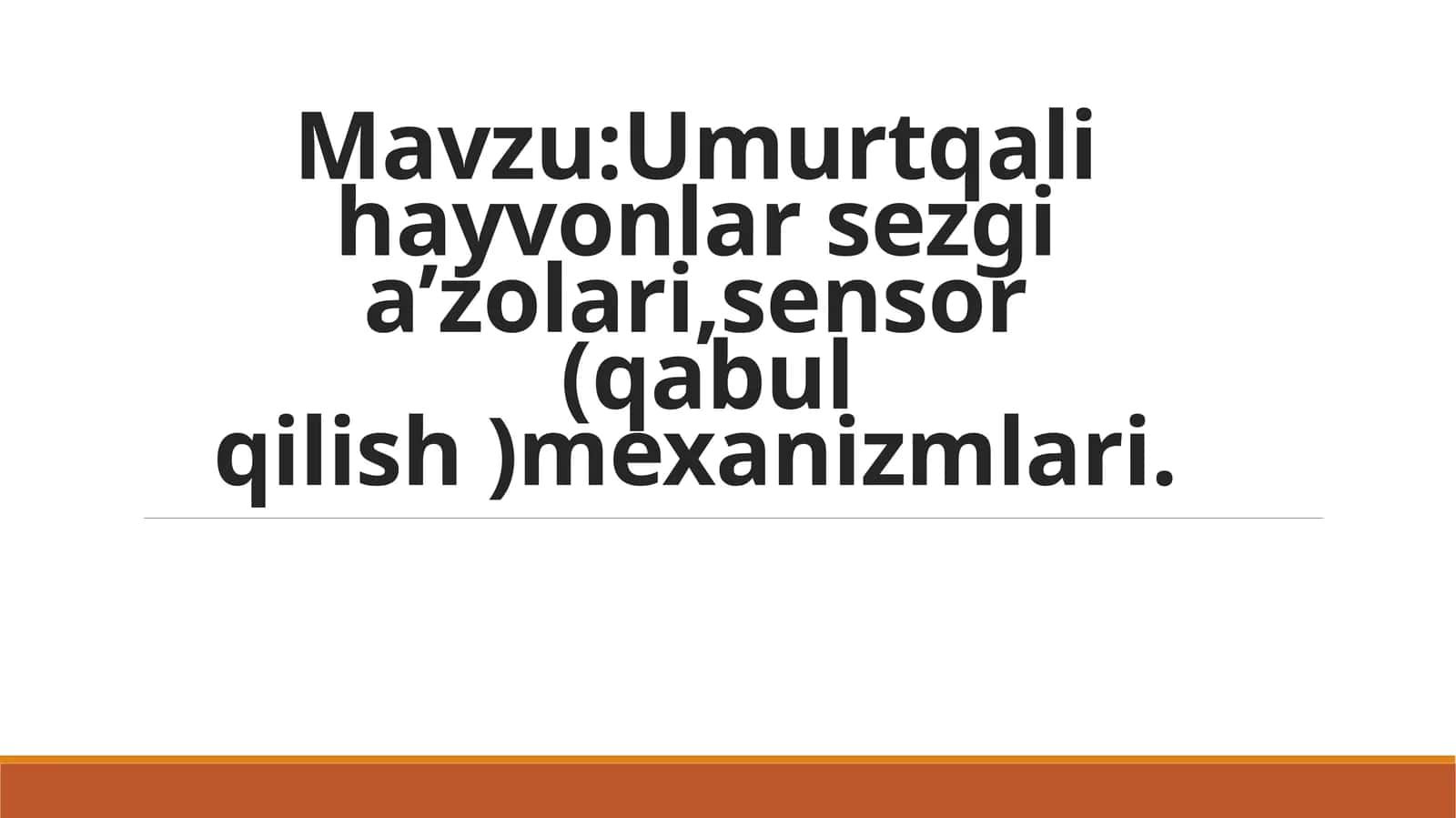 Baliqlarning sezgia’zolari 1