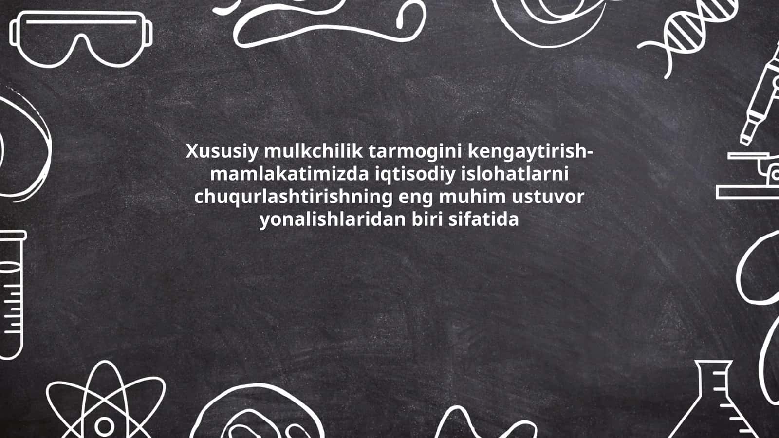 Xususiy mulkchilik tarmogi 1