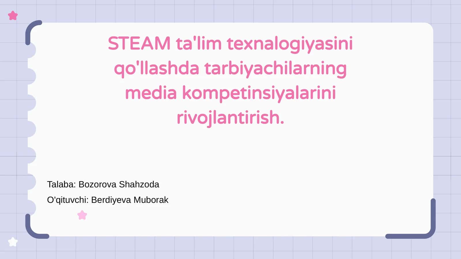 STEAM ta'lim texnologiyasi 1