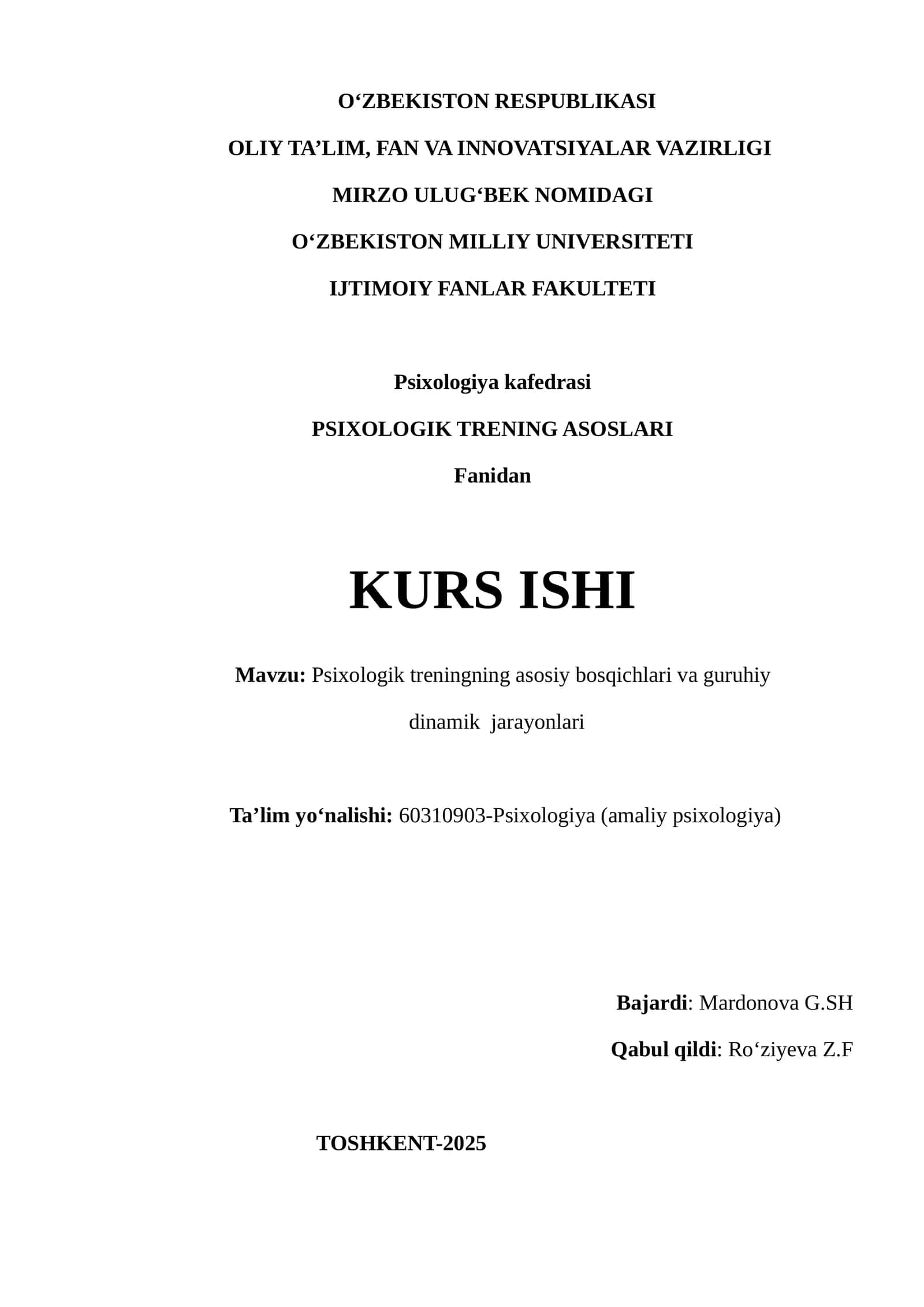 PSIXOLOGIK TRENING ASOSLARI 1