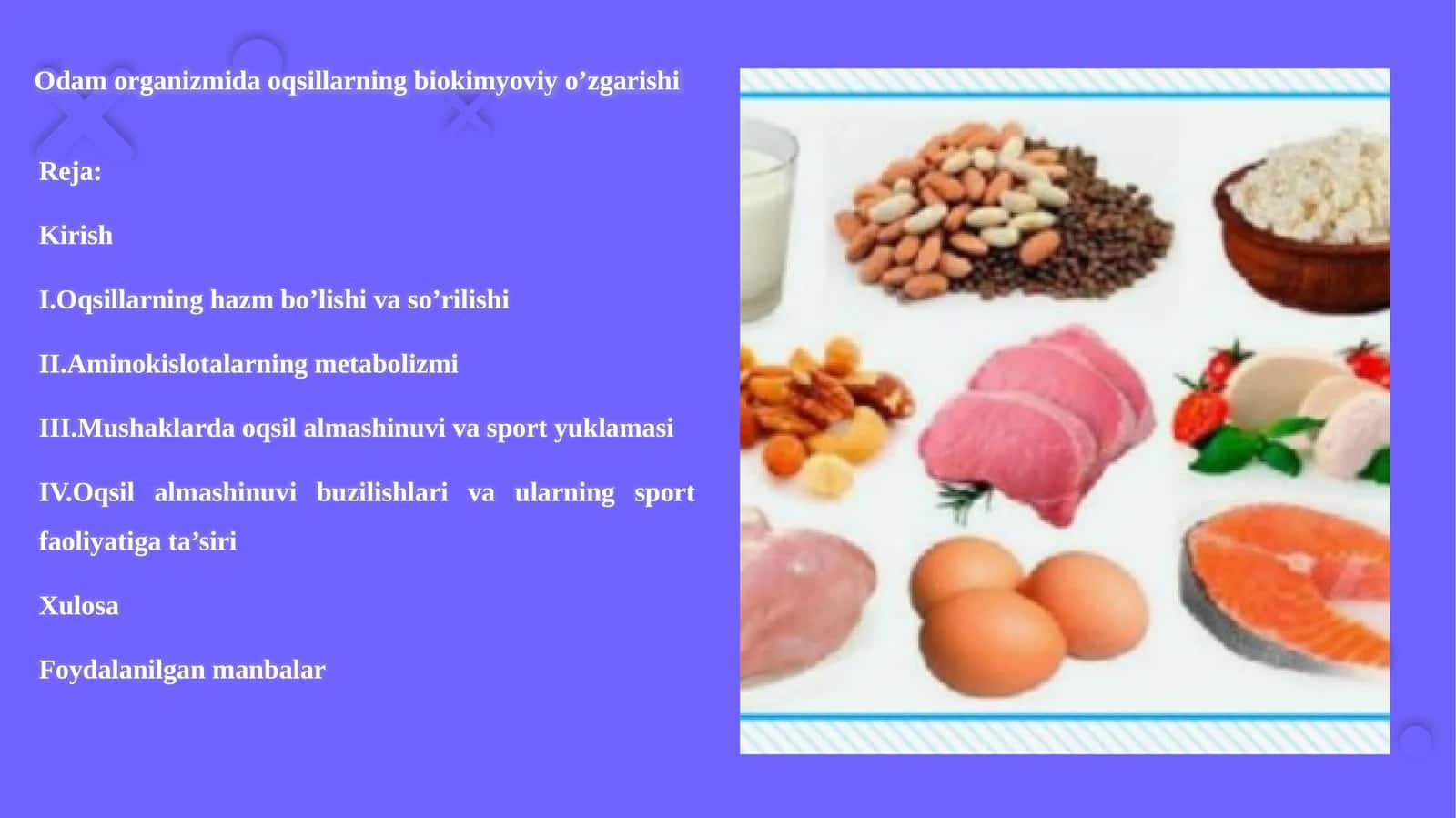 Odam organizmi da oqsillarning biokimyovi yo'zgarishi 1