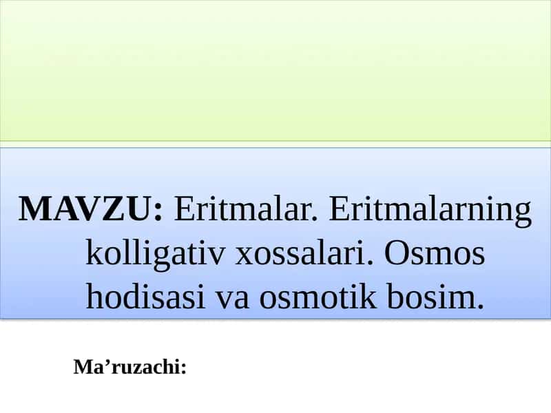 Eritmalar 1