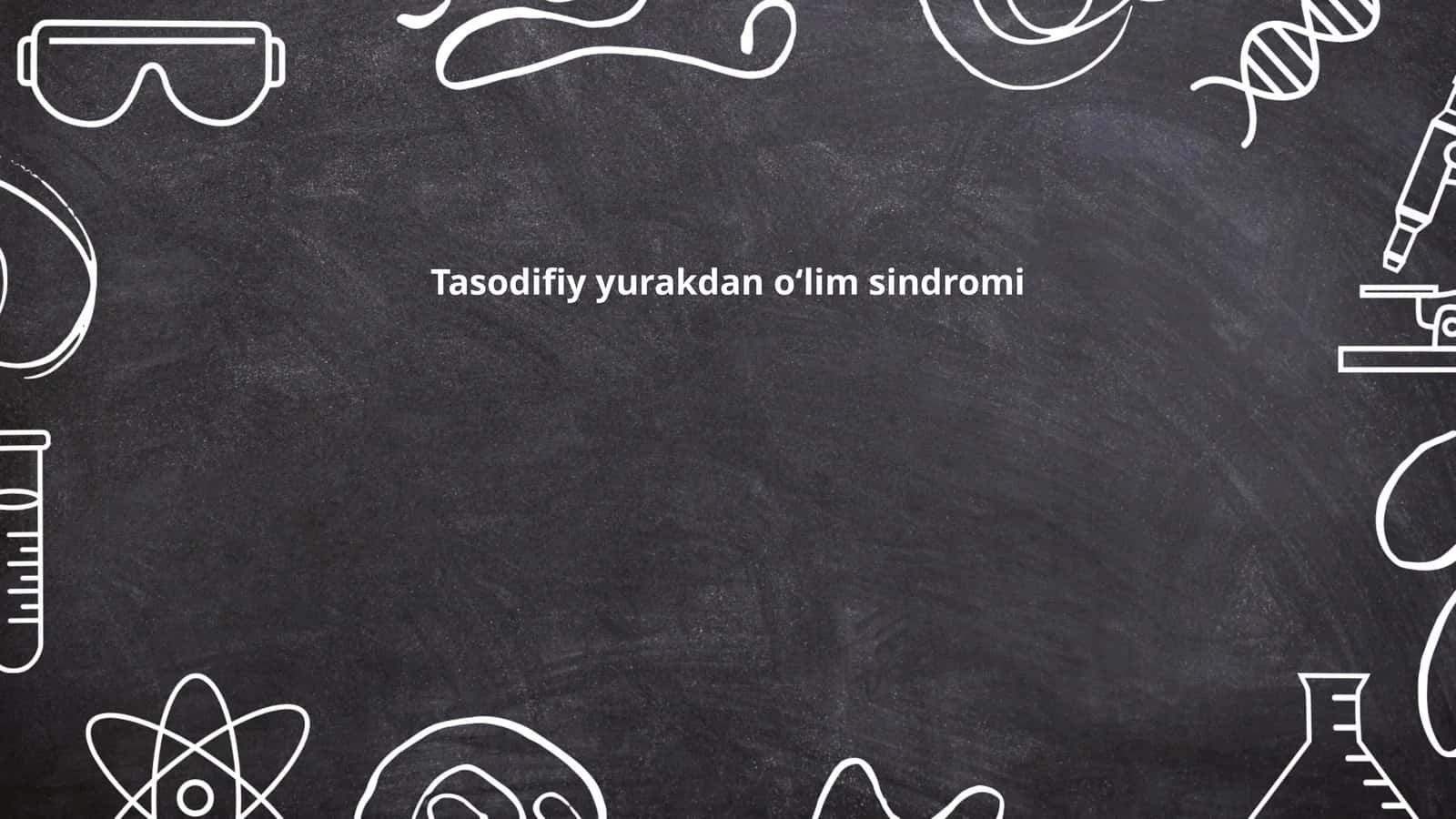 Tasodifiy yurakdan oʻlim sindromi 1