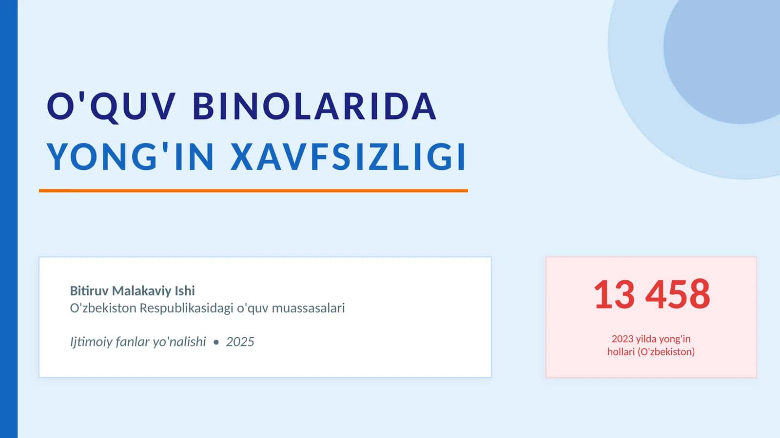 ppt. Yong'in xavfsizligi fanidan. 1