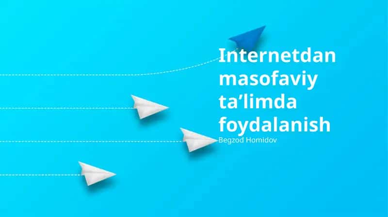 Masofaviy taʼlimda foydalanish 1