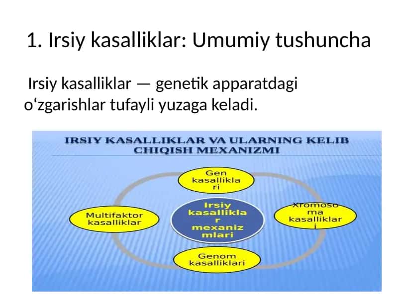 Irsiy kasalliklar 1
