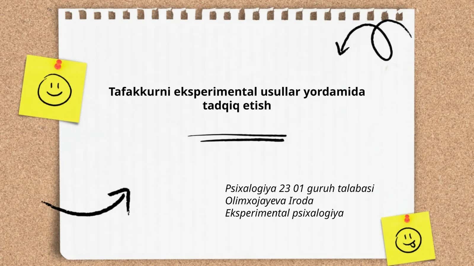 Tafakkurni eksperimental usullar yordamida tadqiq etish 1