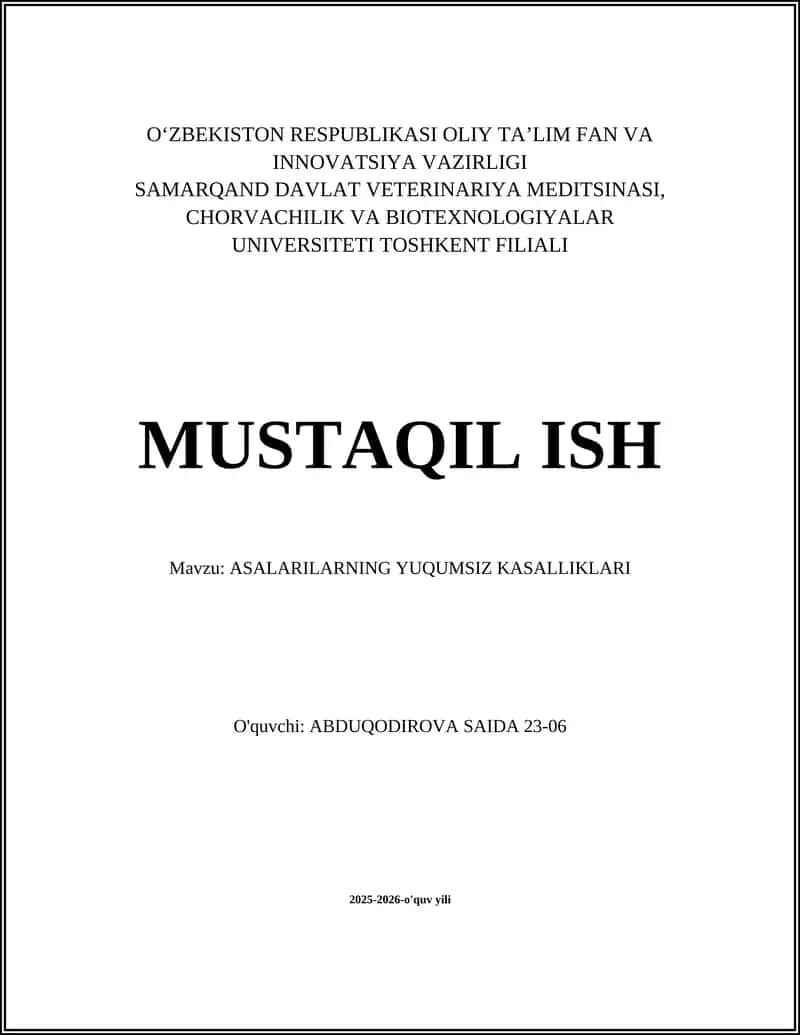 Pestitsid va boshqa kimyoviy zaharlanish 1