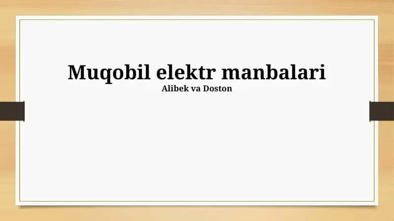 Biomassa energiyasi 1