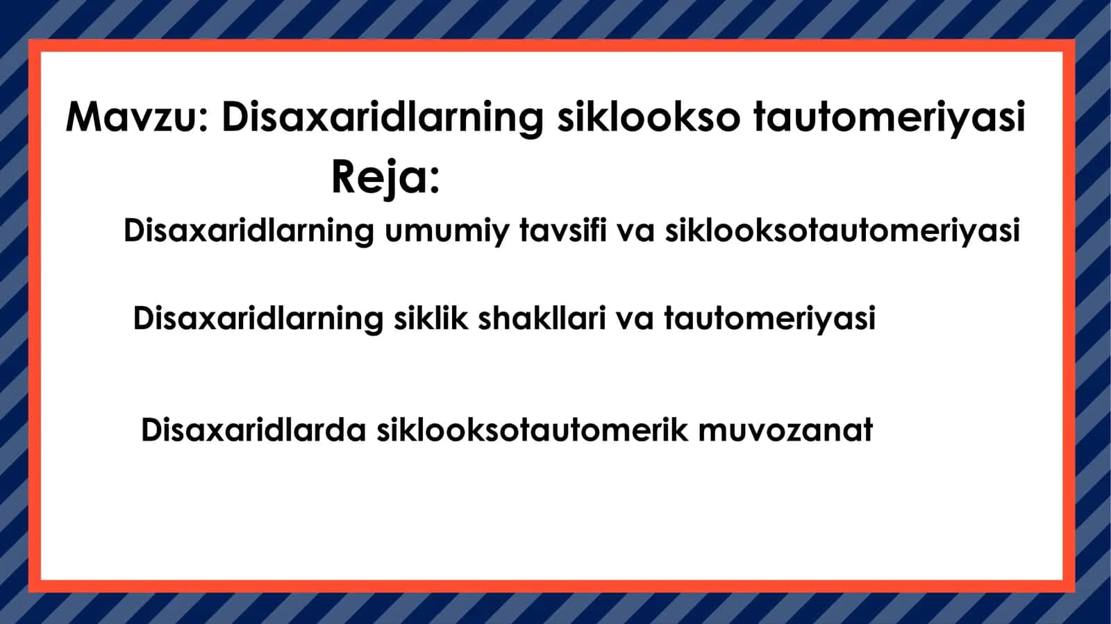 Disaxaridlarningsiklooksotautomeriyasi 1