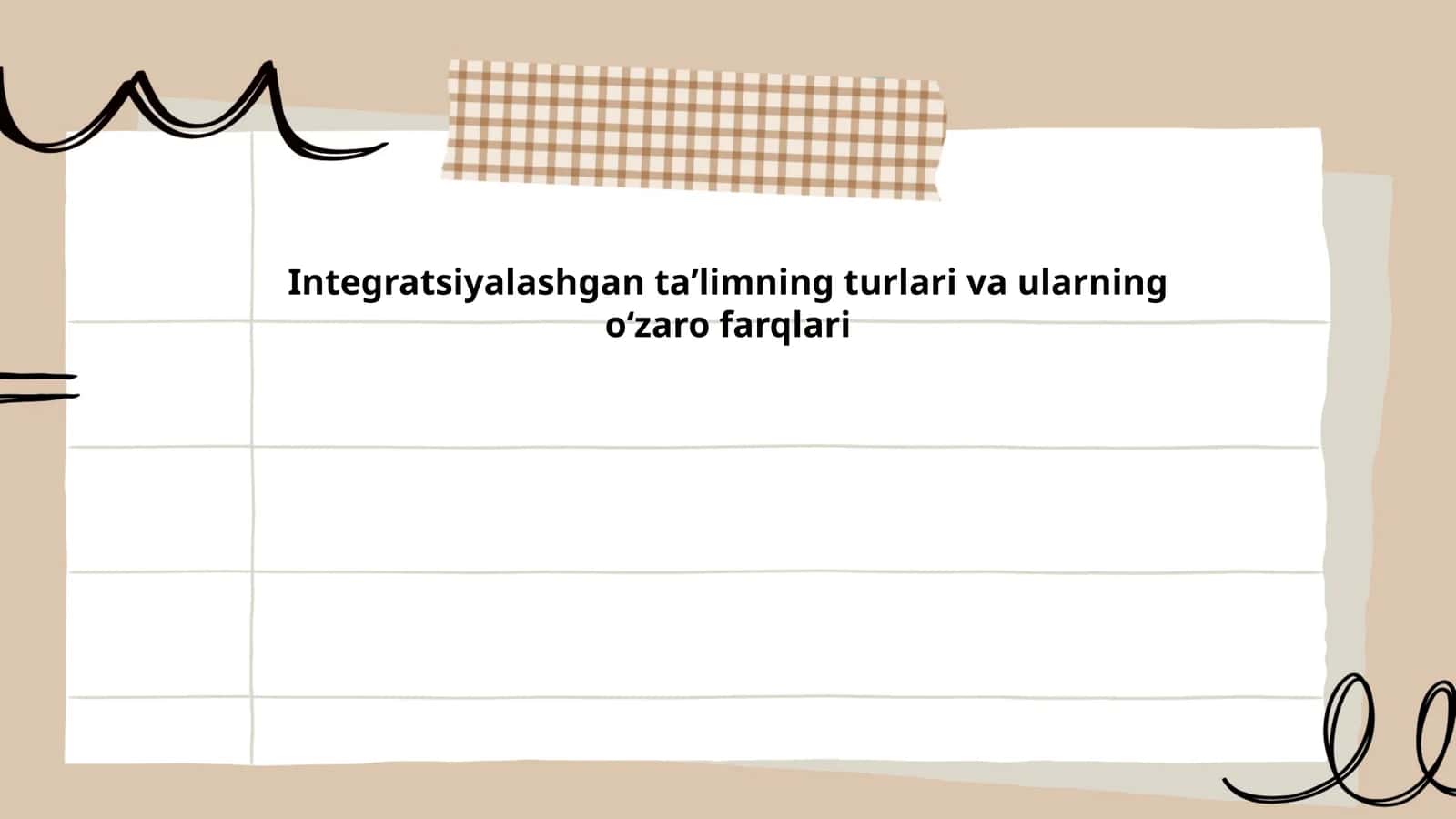 Fanlararo integratsiya 1