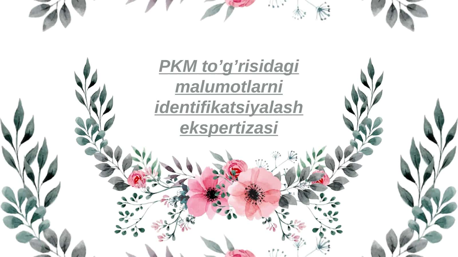 Parfyumeriya va kosmetika mahsulotlarini identifikatsiyalash ekspertizasi 1