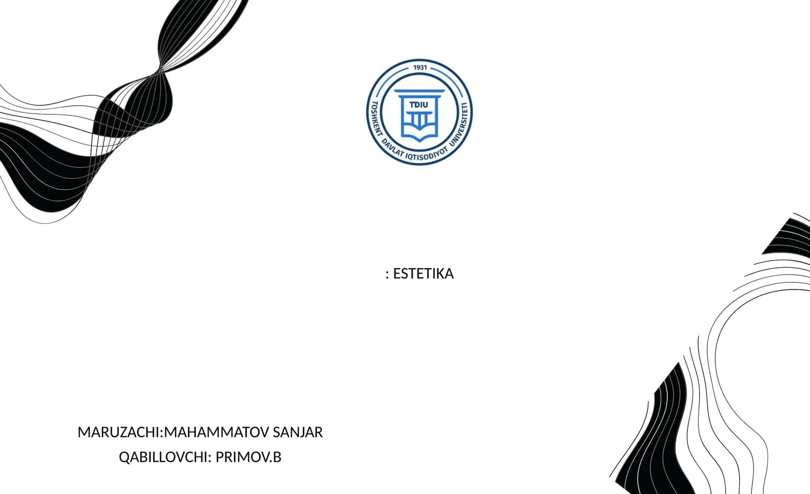 ESTETIKA 1