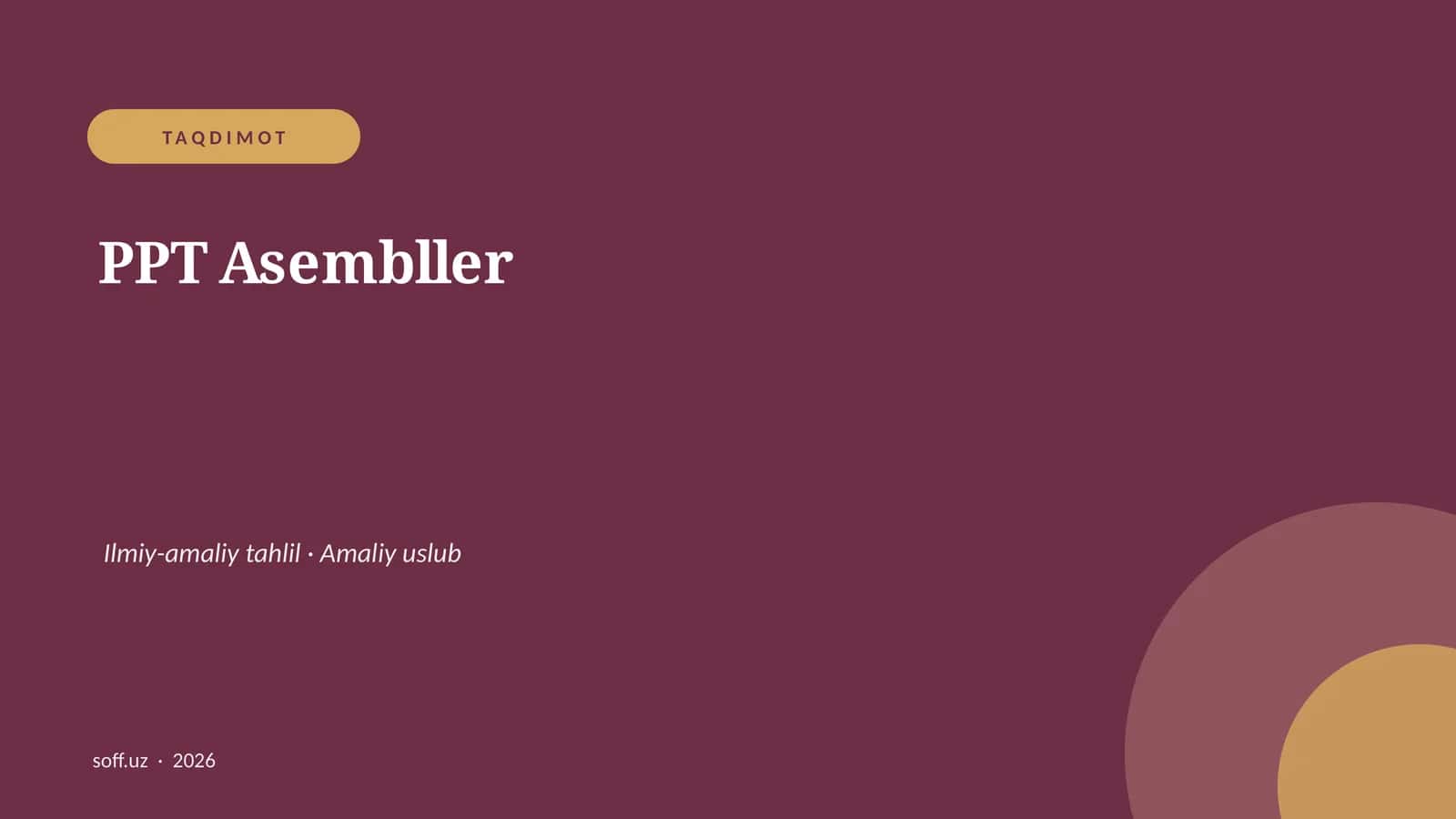 PPT Asembller 1