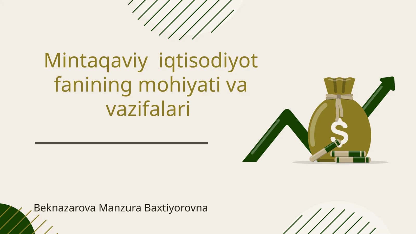 Mintaqaviy iqtisodiyot fanining mohiyati va vazifalari 1