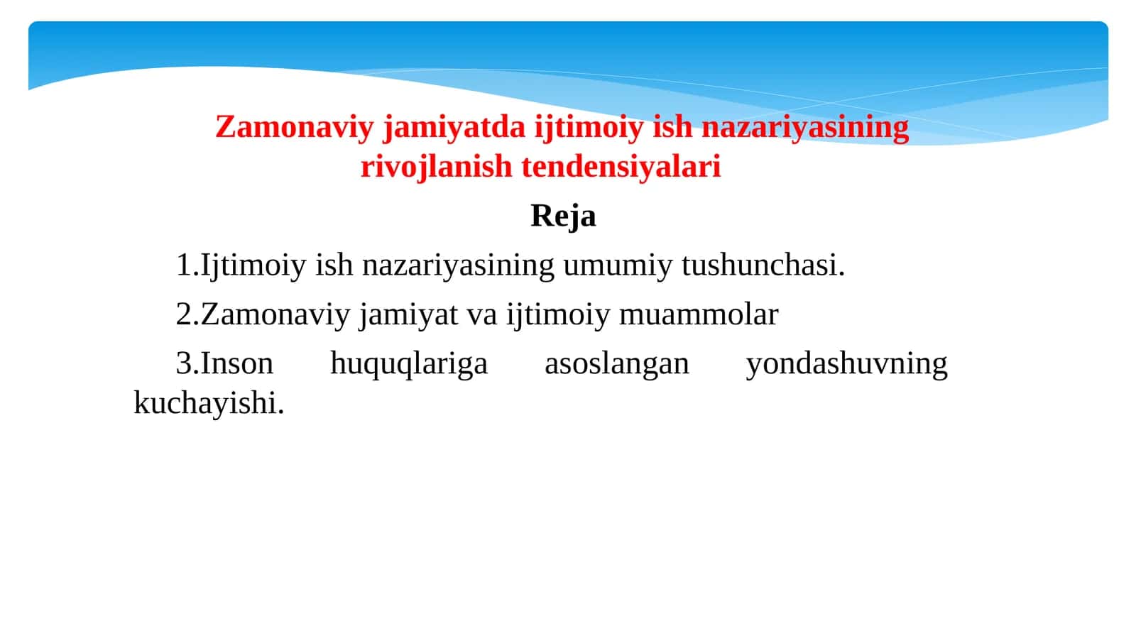 Zamonaviy jamiyatda ijtimoiy ish nazariyasining rivojlanish tendensiyalari 1