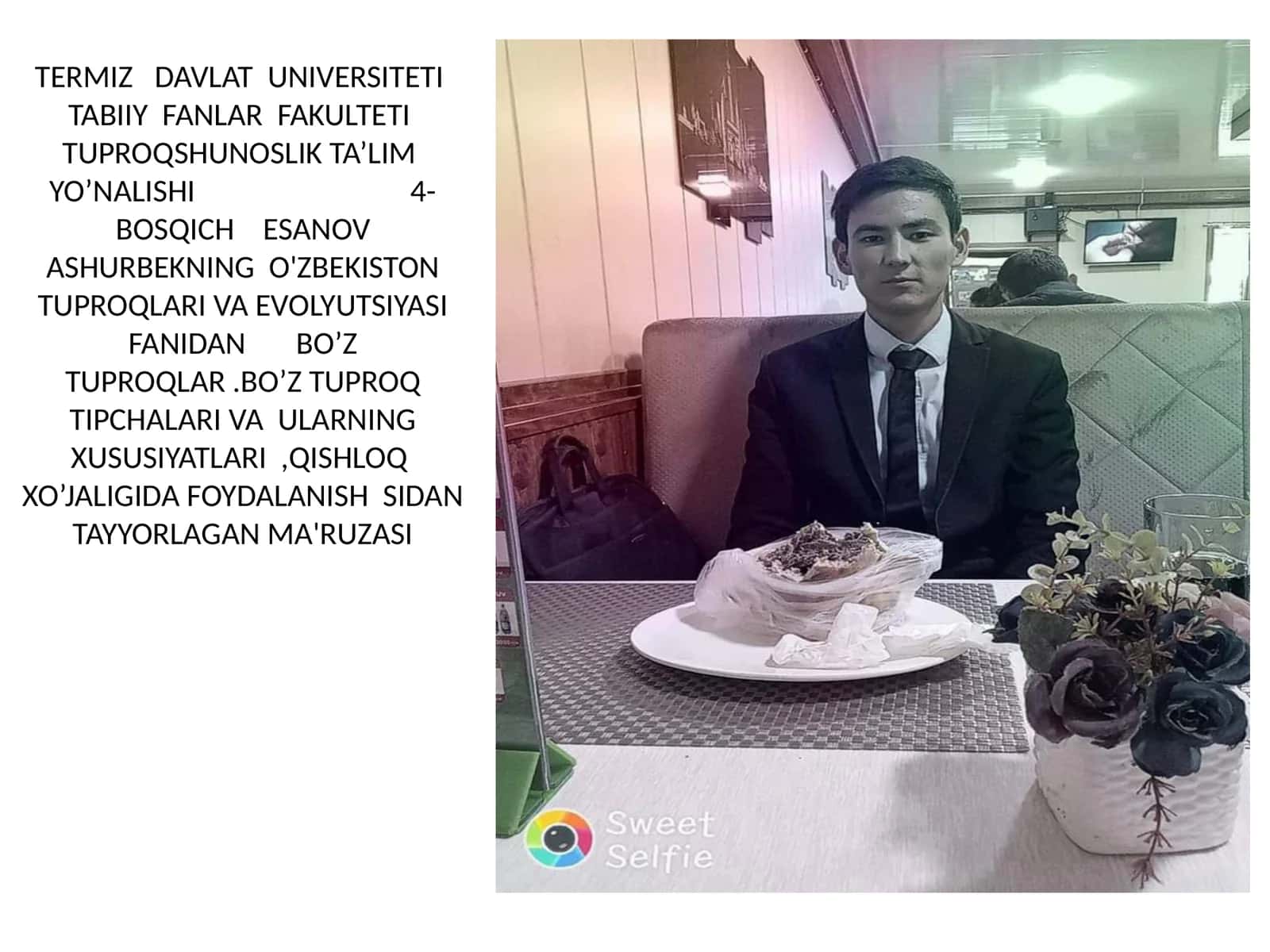 Tuproqshunoslik Ta’limi 1