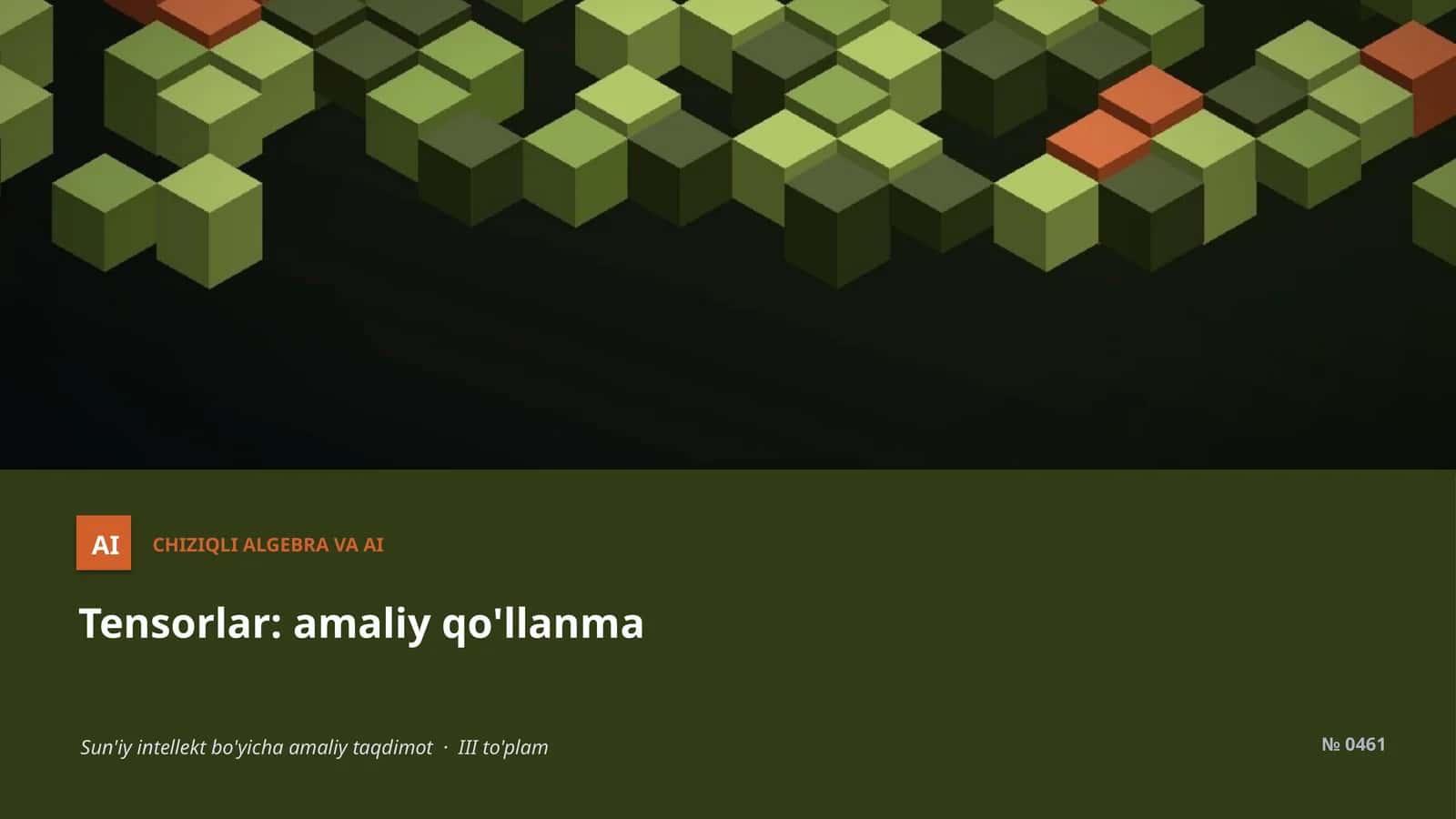 ChIZIQLI ALGEBRA VA AI 1
