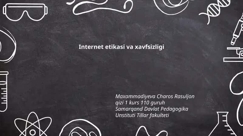 Internet etikasi va xavfsizligi 1