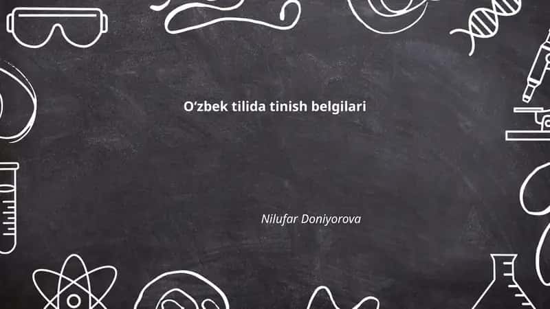 Oʻzbek tilida tinish belgilari 1