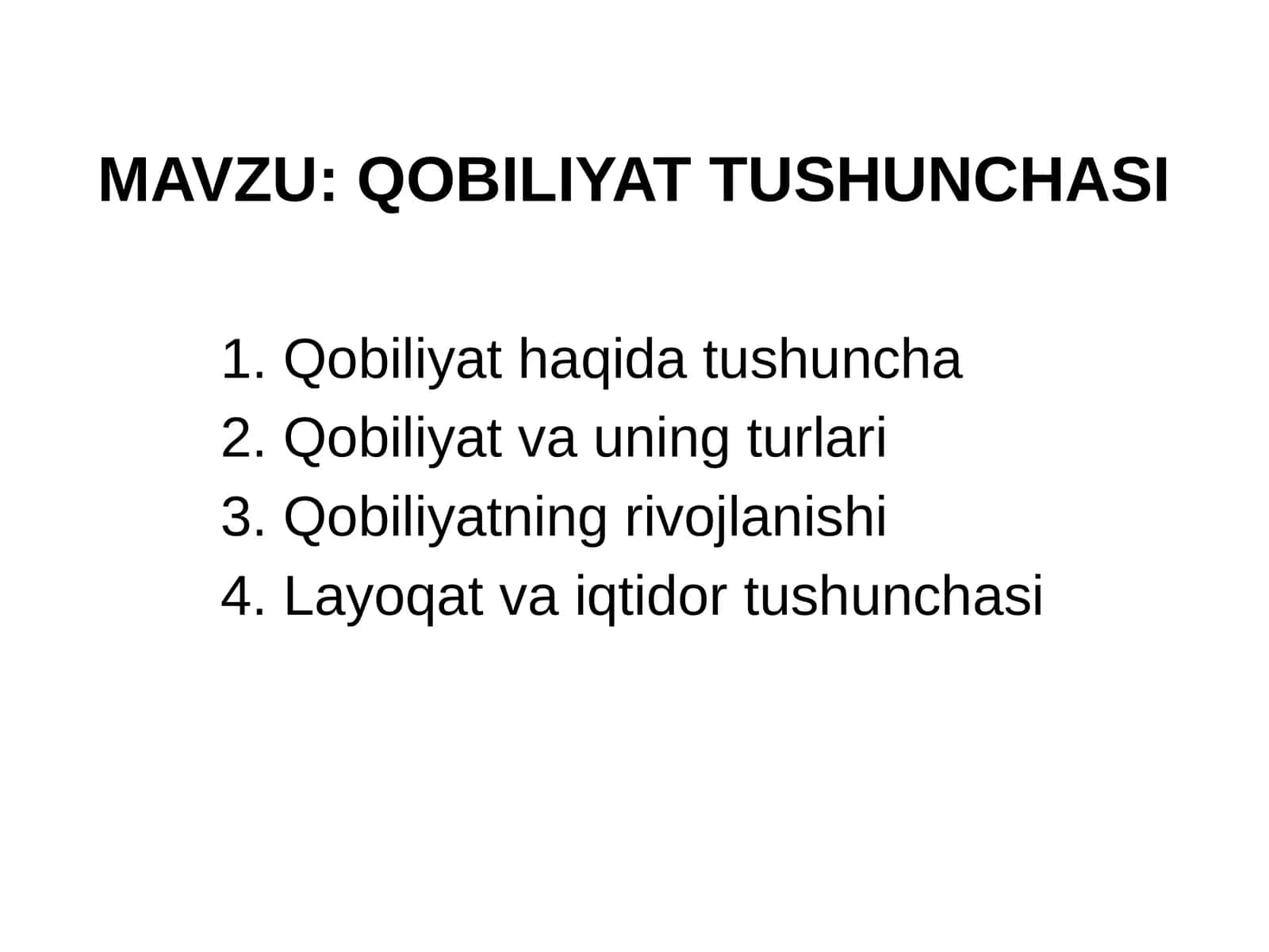 QOBILIYAT TUSHUNCHASI 1