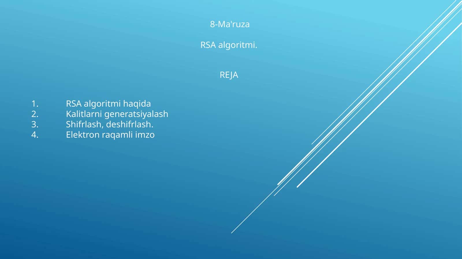 RSA algoritmi 1