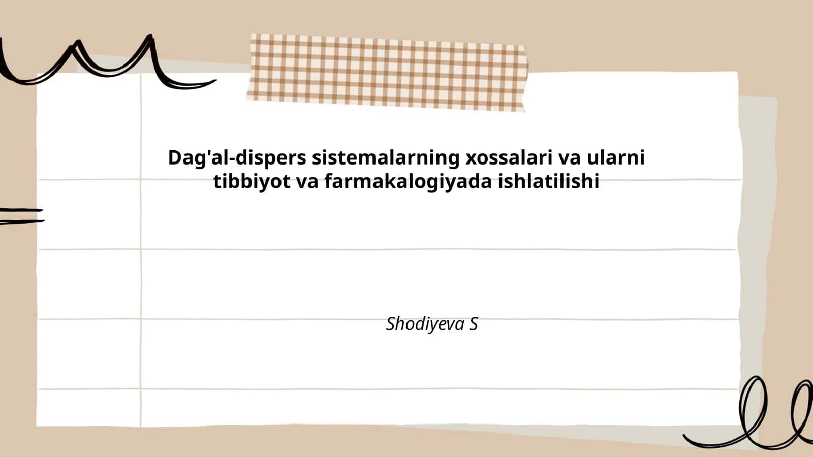 Dag'al-dispers sistemalar turlari 1