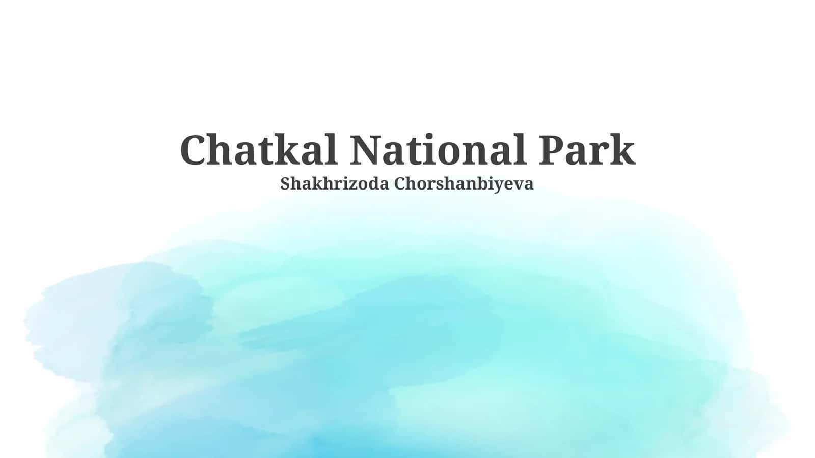 Chatkal National Park 1